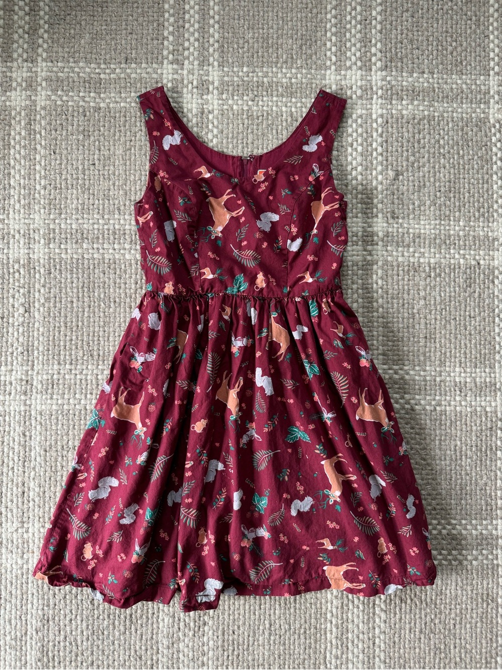 ModCloth Optimistic Effect Woodland Creatures forest creatures dress